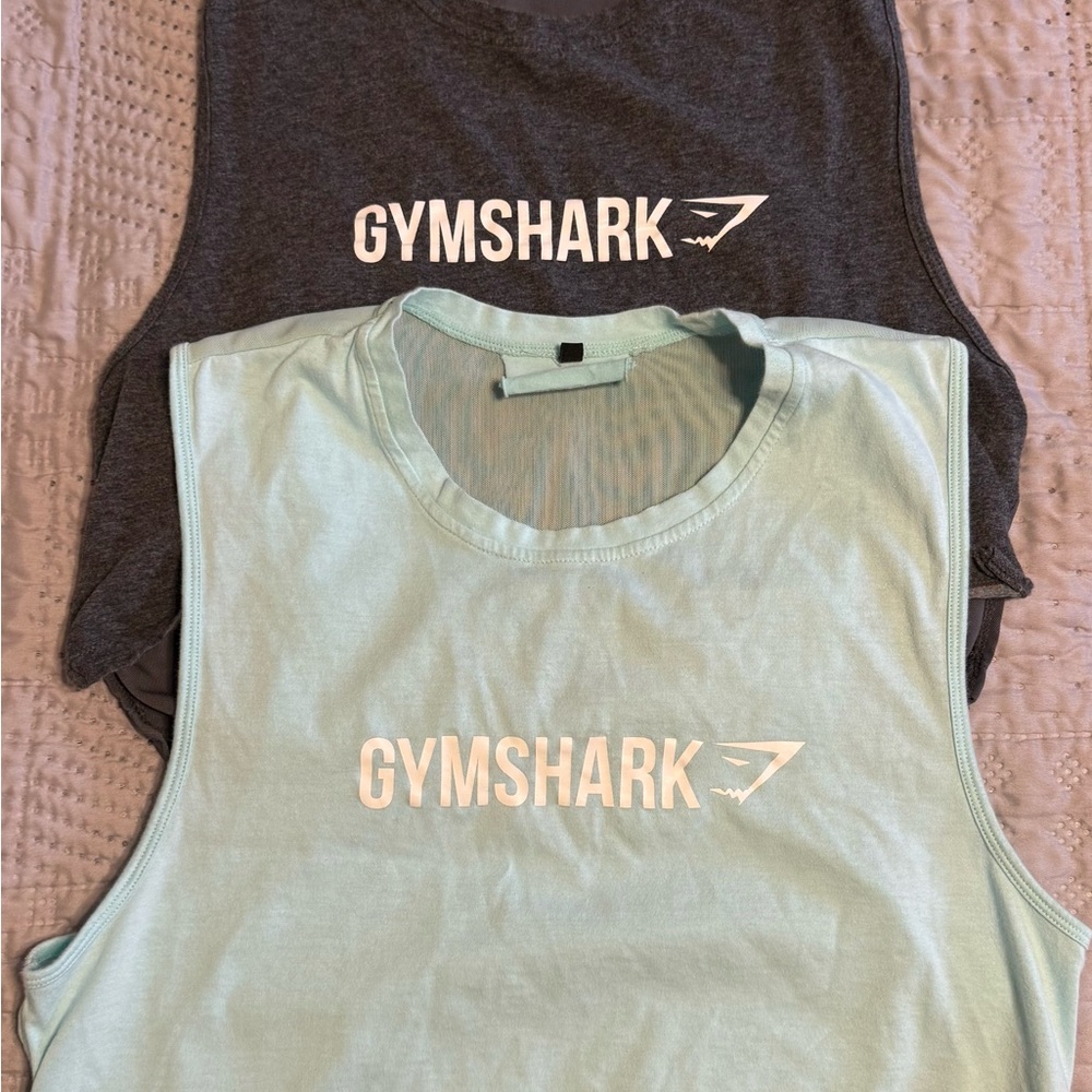 Gymshark Tank Tops - Gray and Mint